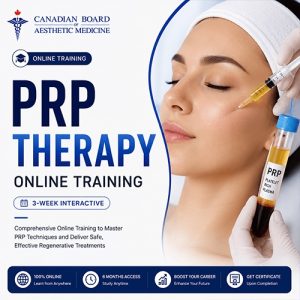 PRP for Skin & Hair Online Training – 3-Week Interactive