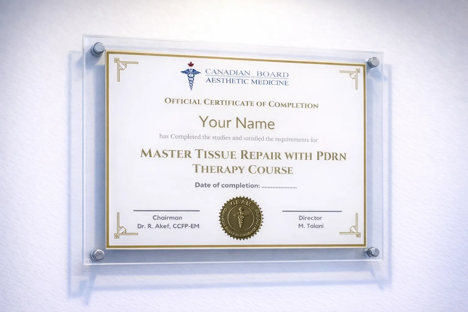 CBAM PDRN Certificate
