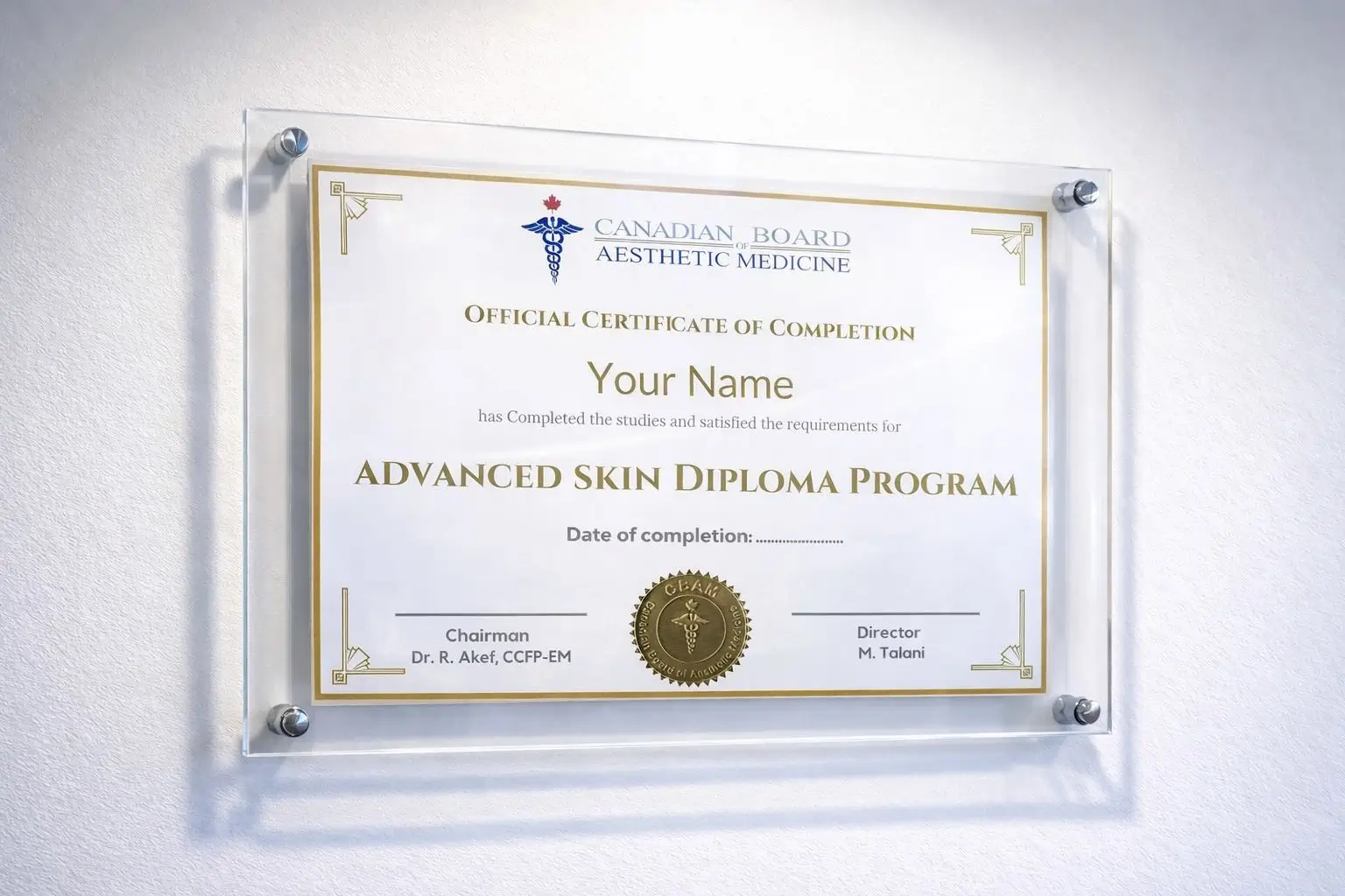 CBAM Advanced Skin Diploma
