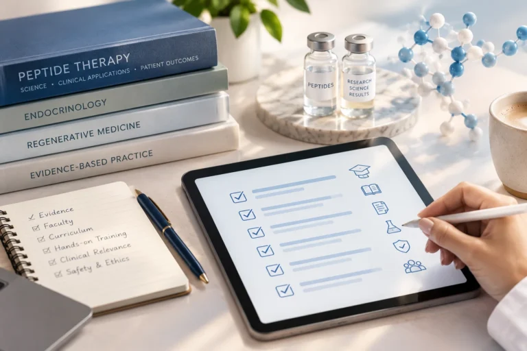 How to Evaluate a Peptide Therapy Course Syllabus: An Evidence-Based Checklist